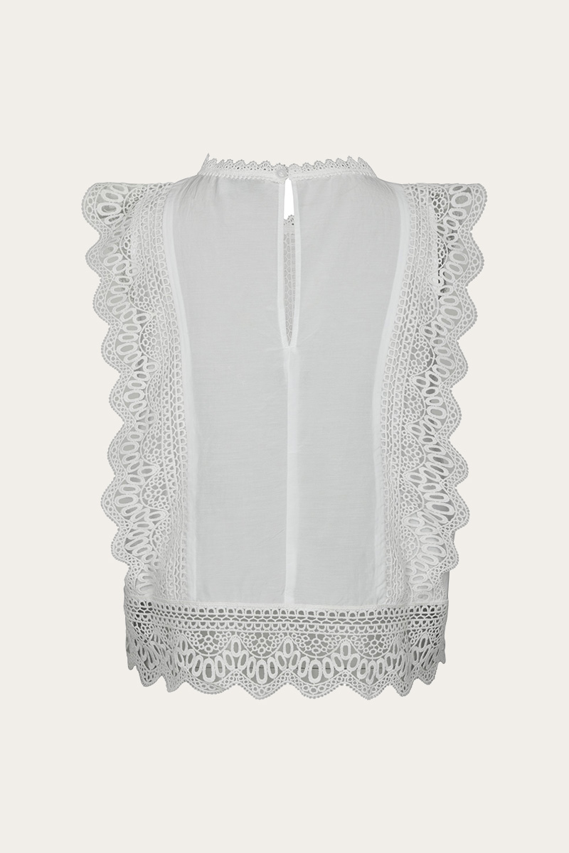 Samia Lace Top White - Bilde 6