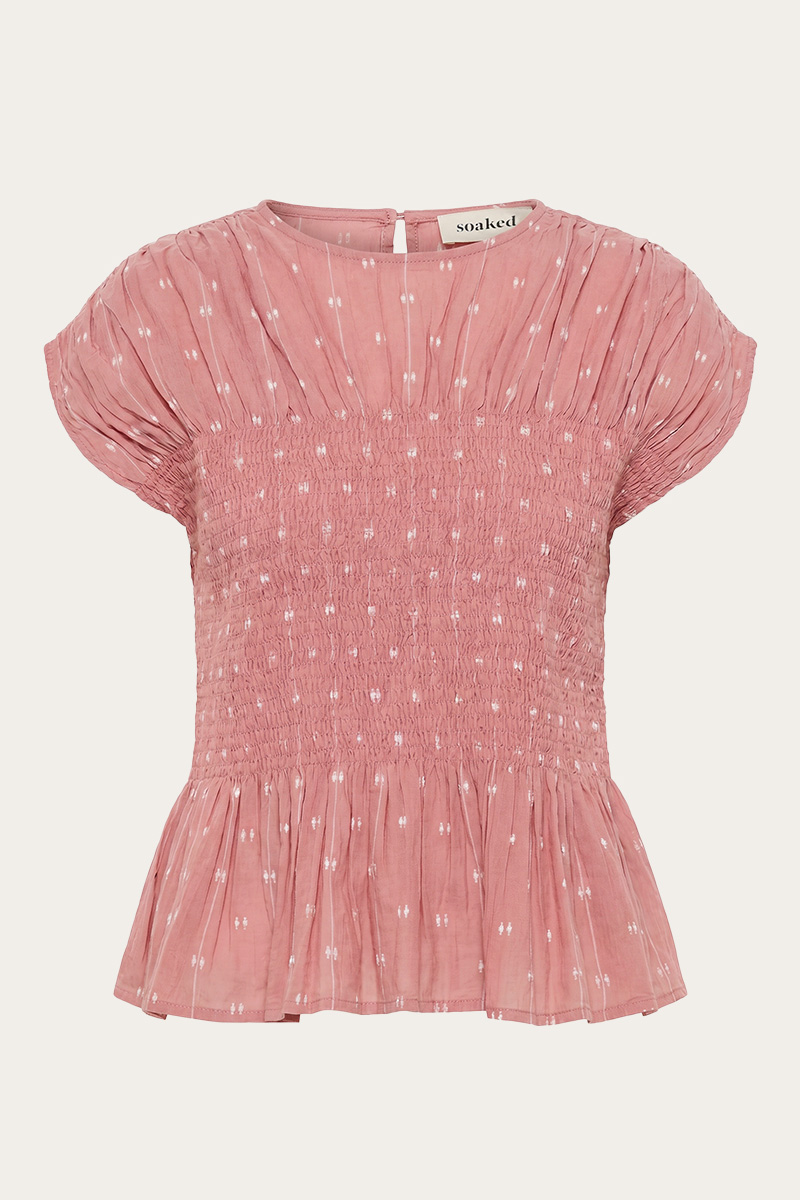 SLAmelie Blouse Ash Rose/White Dobby - Bilde 4