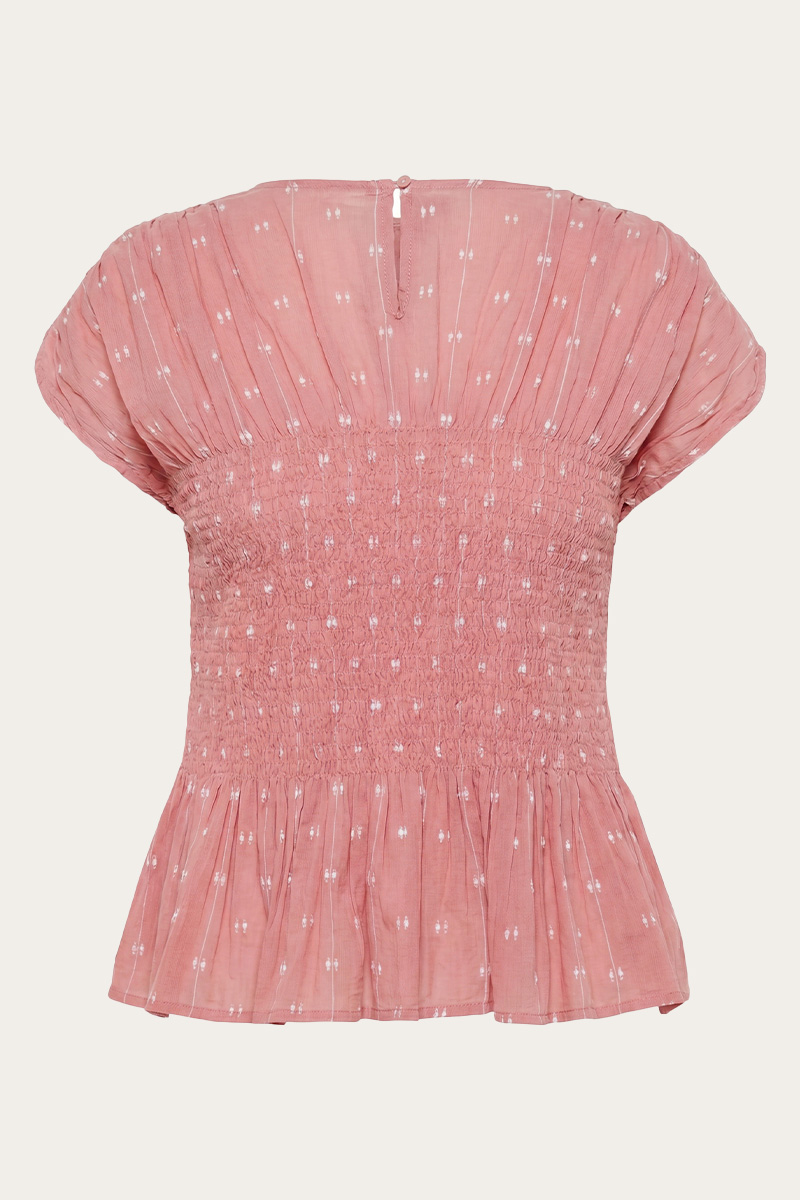 SLAmelie Blouse Ash Rose/White Dobby - Bilde 5