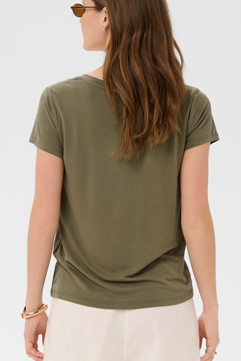 SLColumbine V-Neck SS Dusky Green - Bilde 2