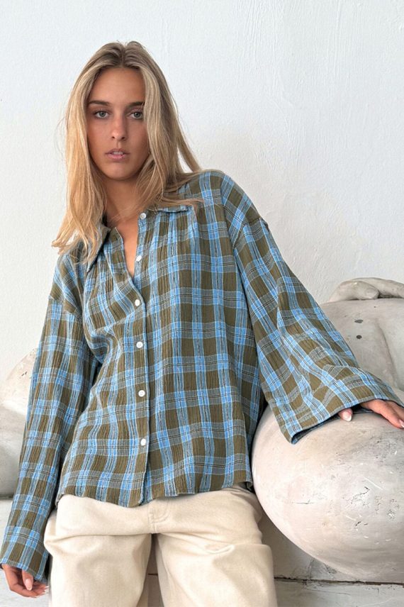 Tinsi Check Army/Blue