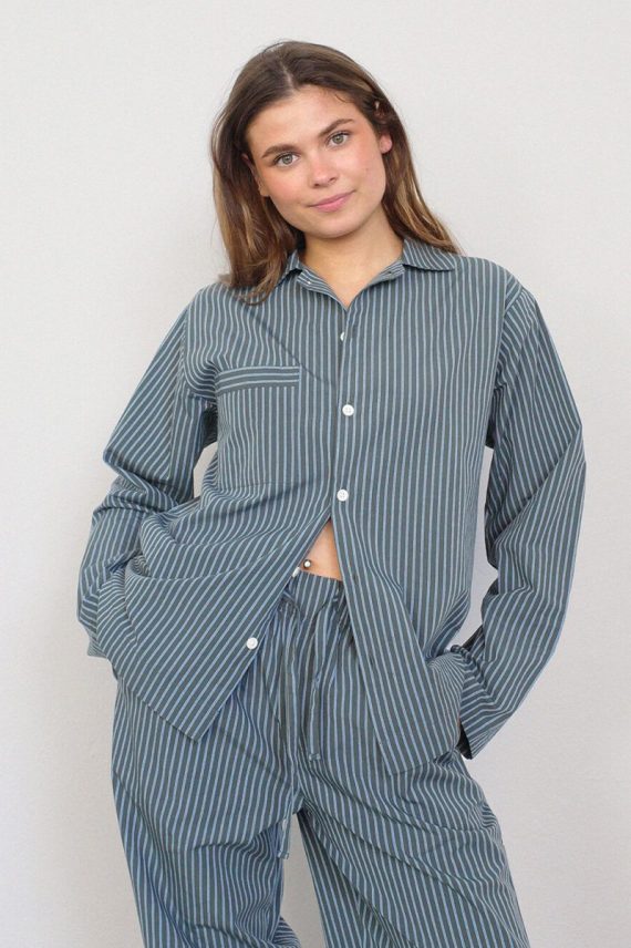 Andersen Shirt Salvie Stripe