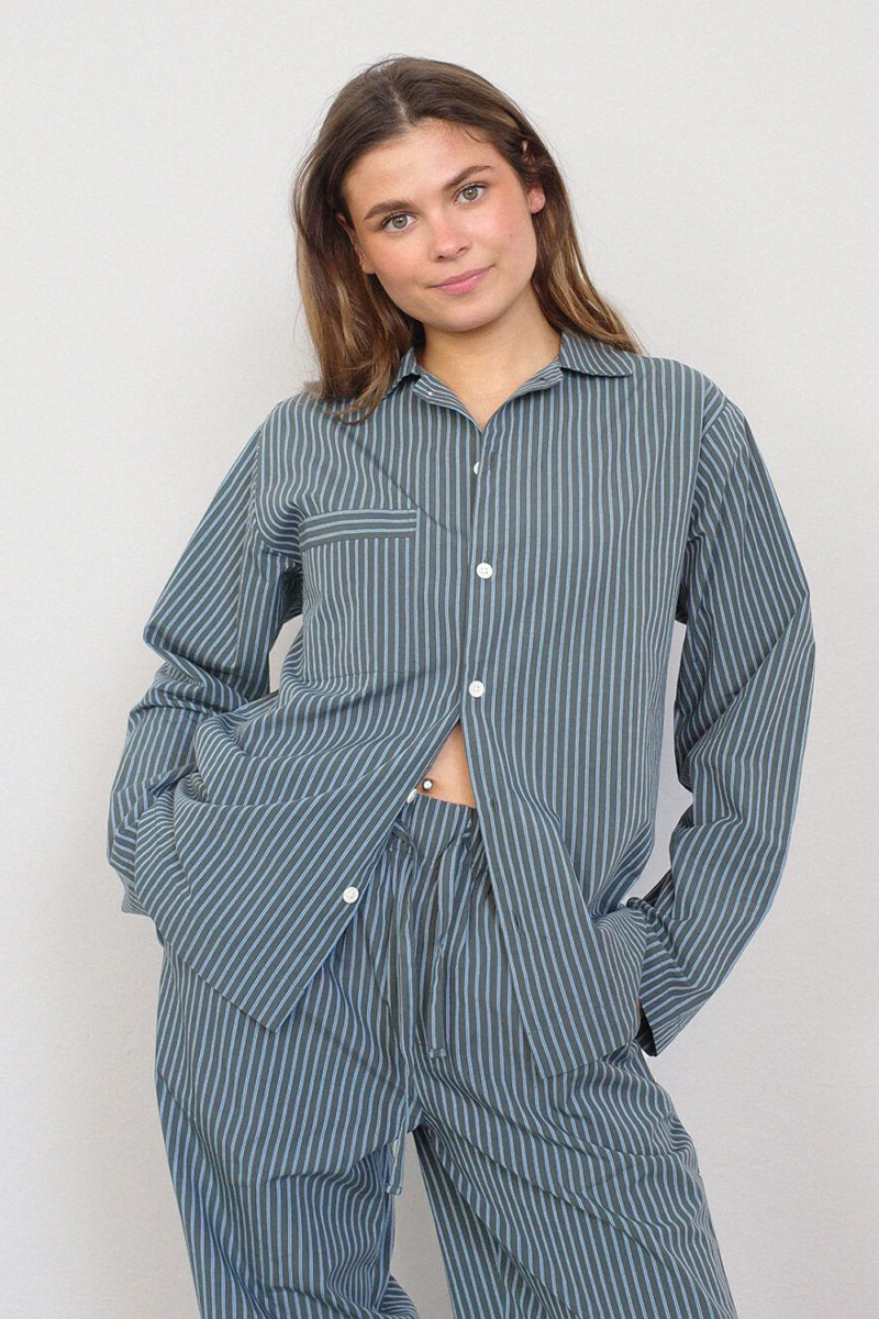 Andersen Shirt Salvie Stripe