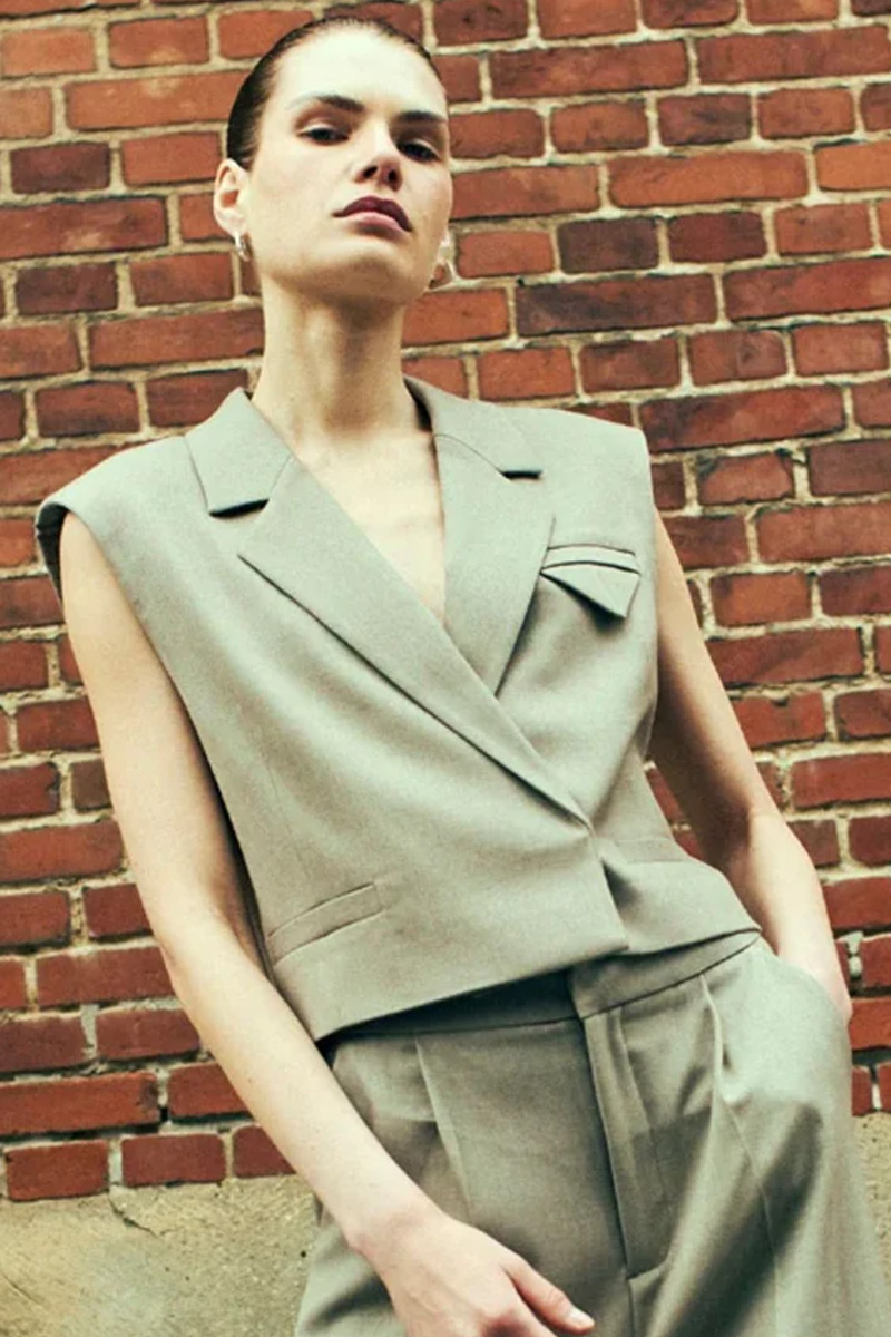 CMTailor Short Waistcoat Winter Twig Melange