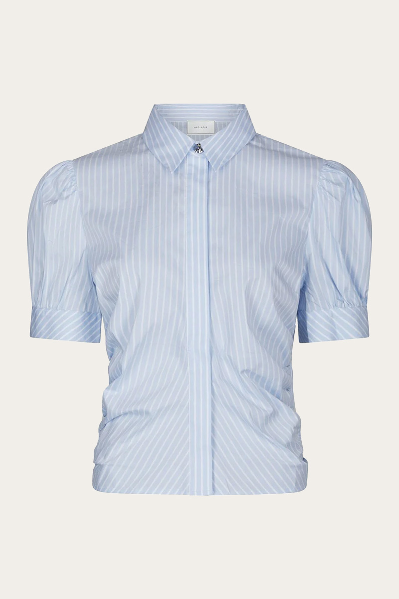 Frannie Soft Stripe Shirt Light Blue - Bilde 2