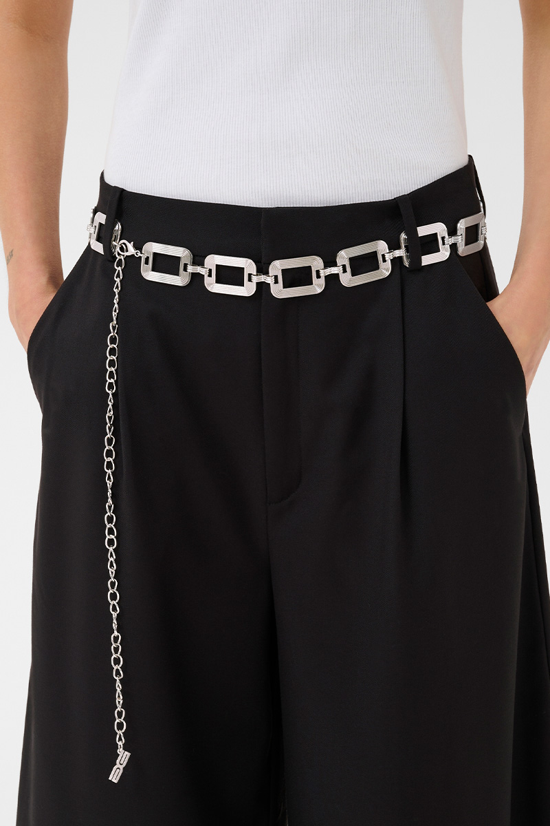 GZChannie Chain Belt Silver
