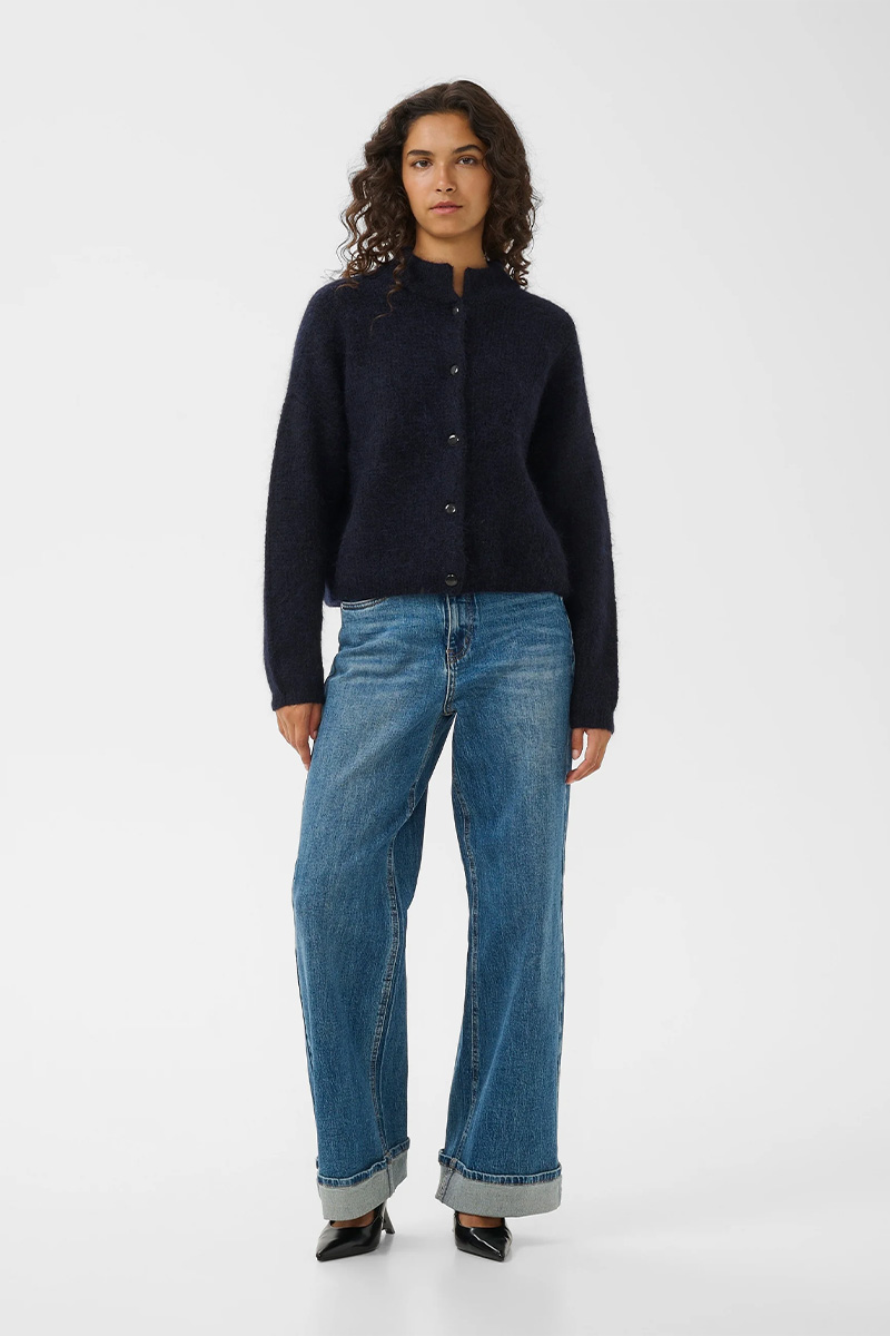 GZSara HW Wide Jeans Noos Washed Mid Blue - Bilde 4