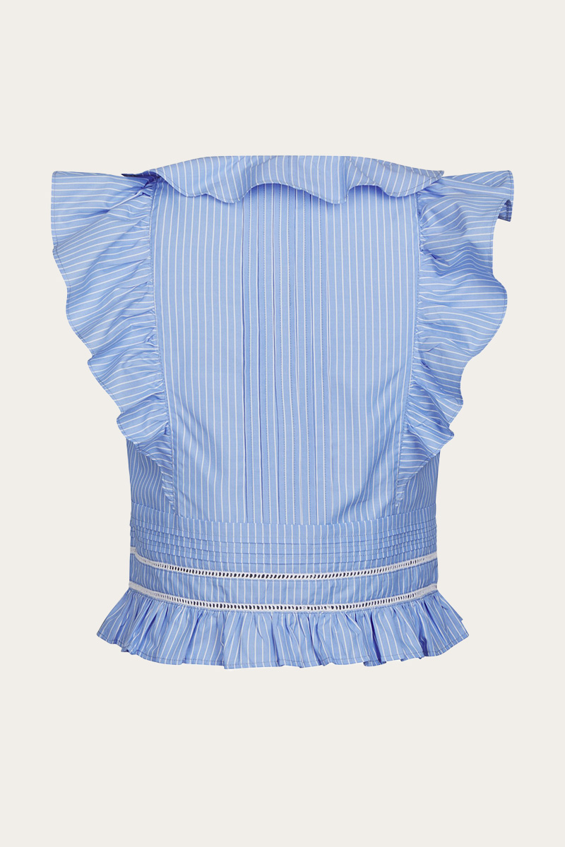 Jolia Stripe Top Light Blue - Bilde 5