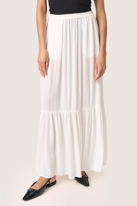 SLElonor Maxi Skirt Whisper White