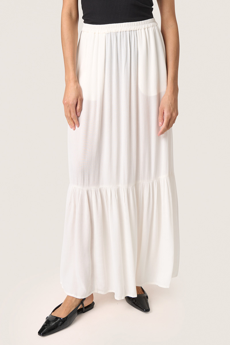 SLElonor Maxi Skirt Whisper White