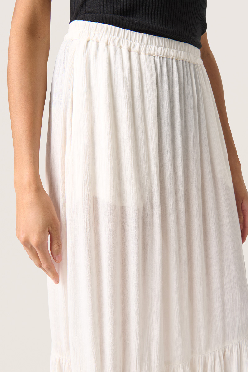 SLElonor Maxi Skirt Whisper White - Bilde 3