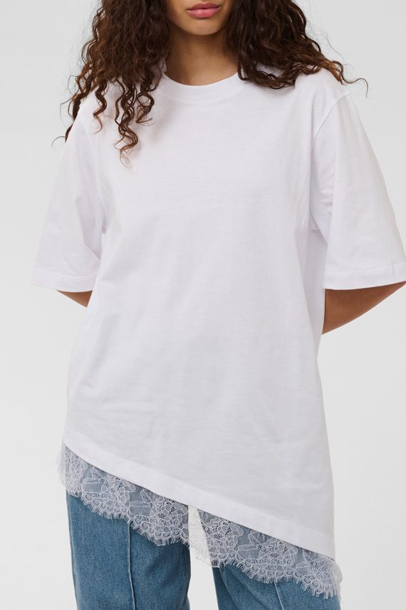 SLJina Lace Tee Bright White