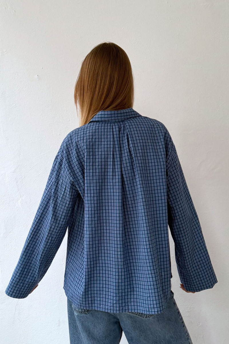 Tinsi Shirt Check Blue/Navy - Bilde 2