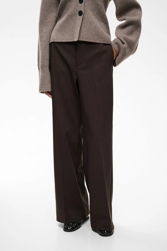 ZellaIW Wide Pant Chocolate
