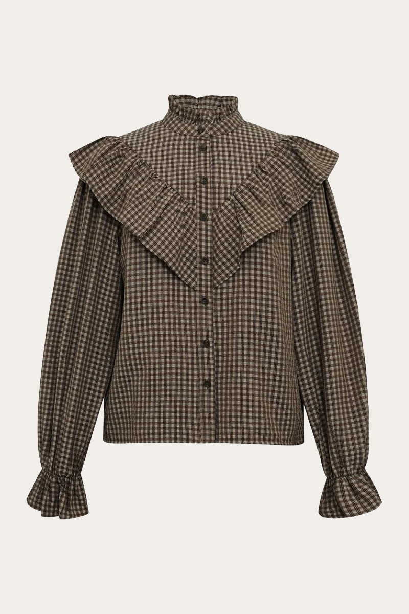 Darcy Shirt Brown - Bilde 3