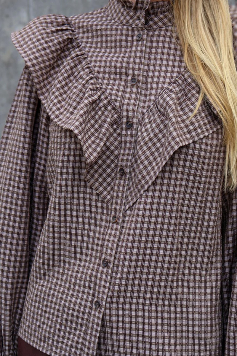 Darcy Shirt Brown - Bilde 2
