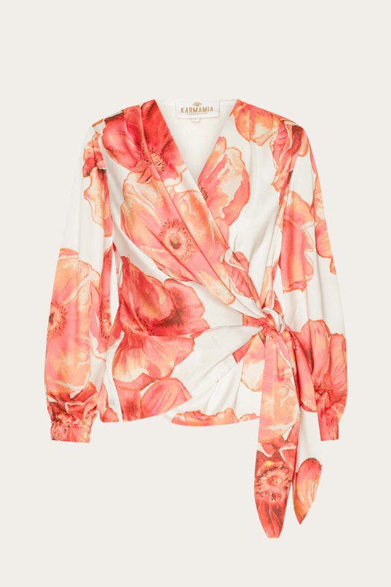 Elena Blouse Maui Flower