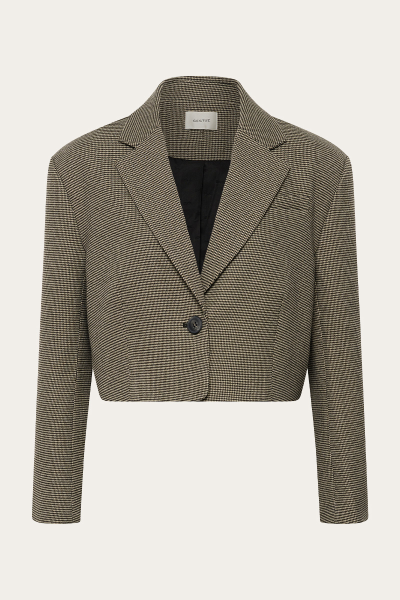 GZCasia Blazer Black and White Houndstooth - Bilde 3