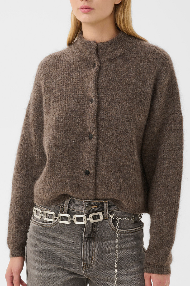 GZDebbie Cardigan Chestnut Melange