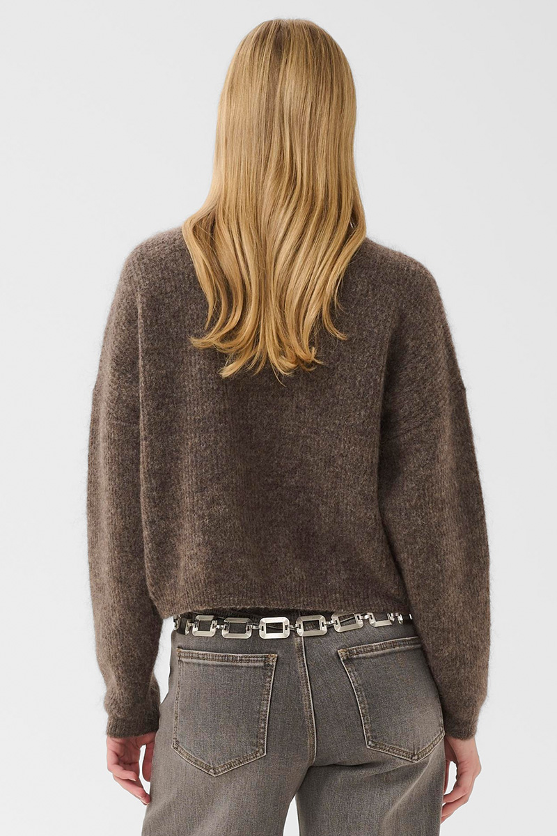 GZDebbie Cardigan Chestnut Melange - Bilde 2