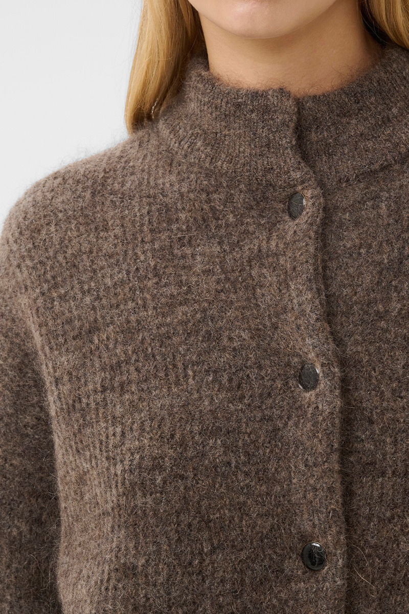 GZDebbie Cardigan Chestnut Melange - Bilde 3