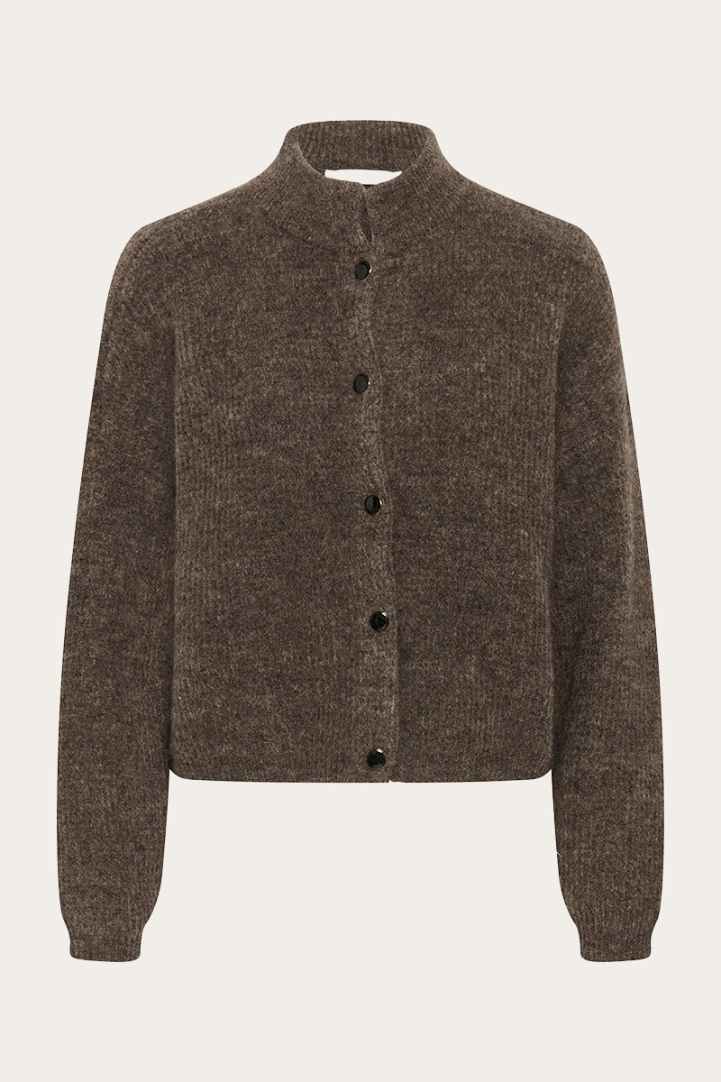 GZDebbie Cardigan Chestnut Melange - Bilde 4
