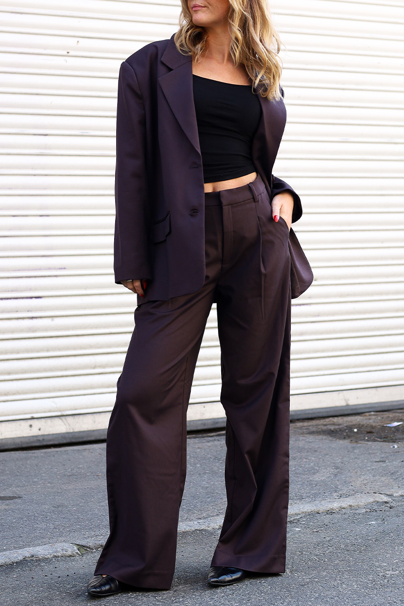 GZPaula MW Pants Deep Plum - Bilde 2