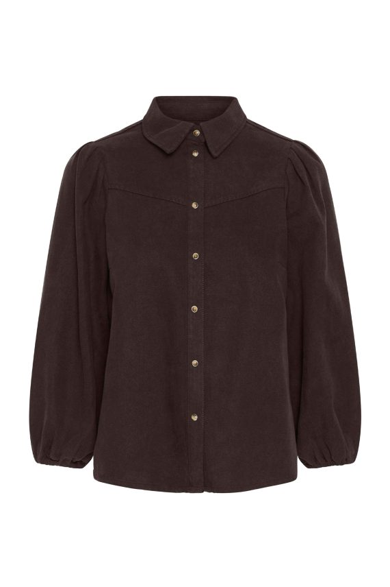 HessIW Ballari Shirt Chocolate Brown