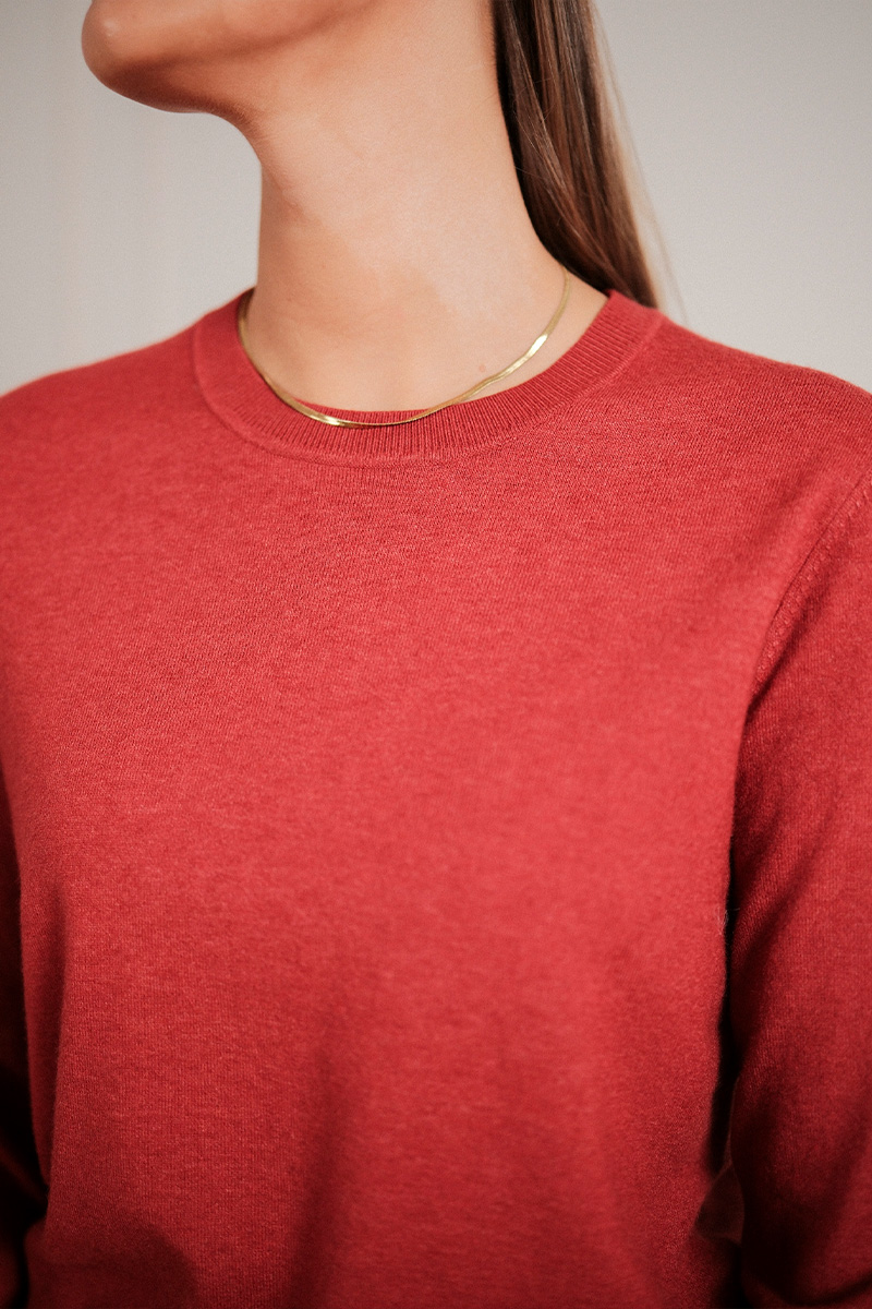 KellsieIW LS Pullover Red Ochre - Bilde 7