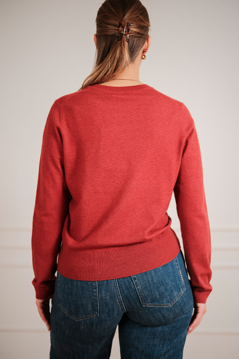 KellsieIW LS Pullover Red Ochre - Bilde 8