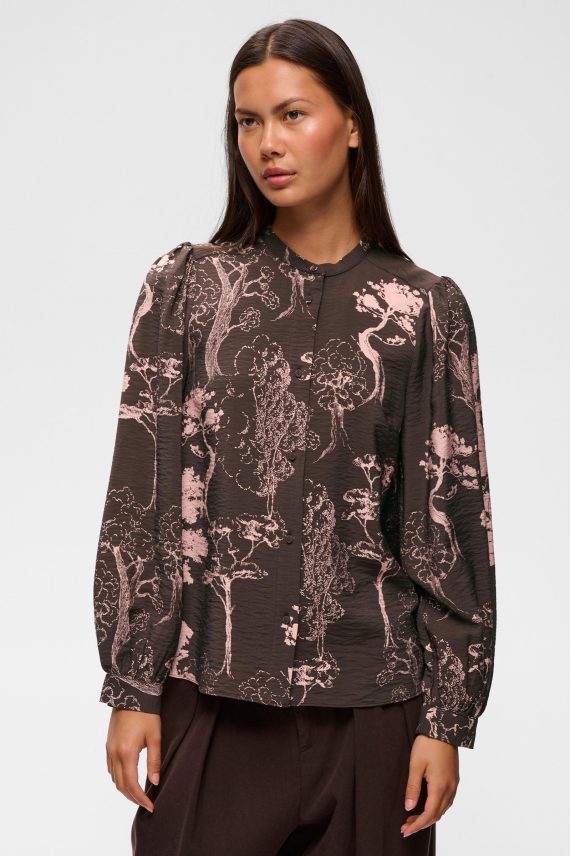 Makenna IW Shirt, Brown Tree Garden