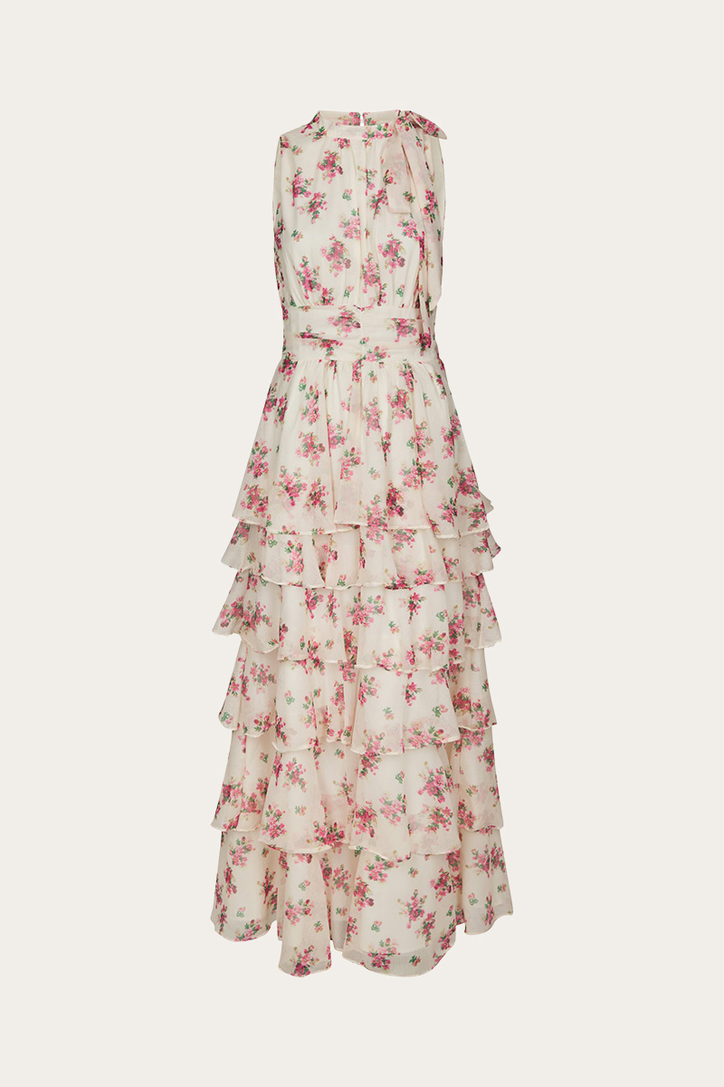 Marli Amazing Chiffon Rose Dress Rose - Bilde 4