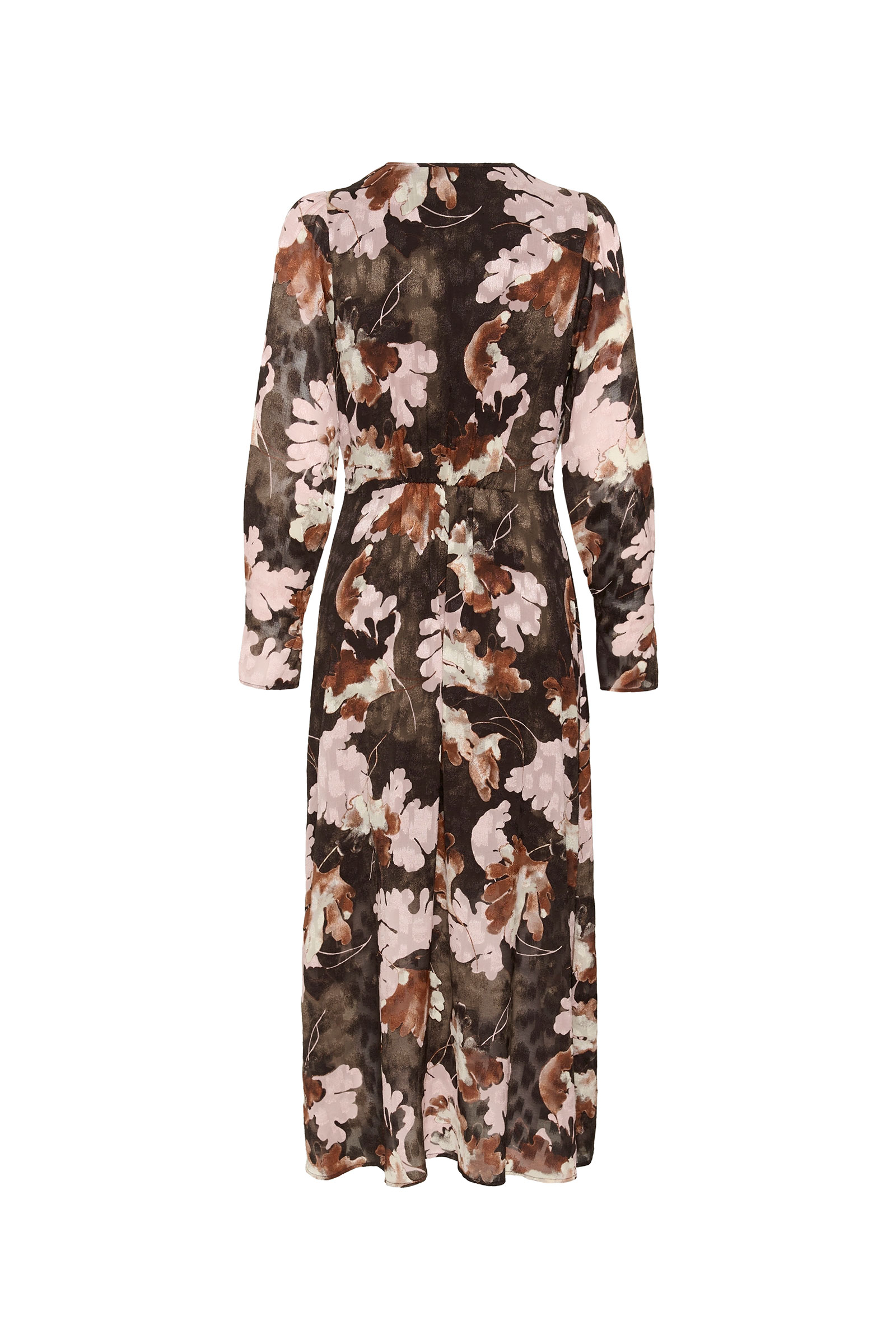 MasonIW Dress, Brown W Pink Pall Leaves - Bilde 7