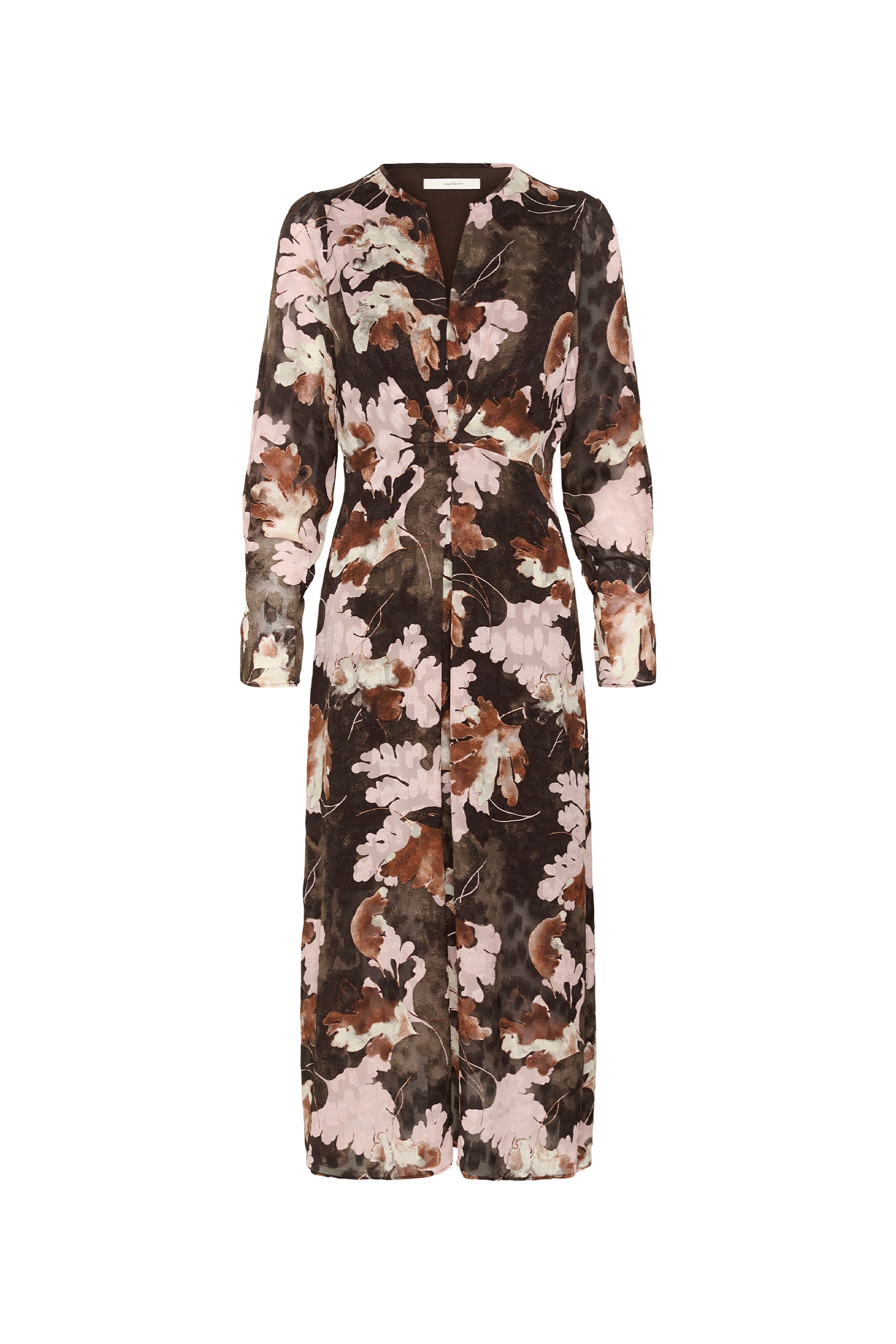 MasonIW Dress, Brown W Pink Pall Leaves - Bilde 8