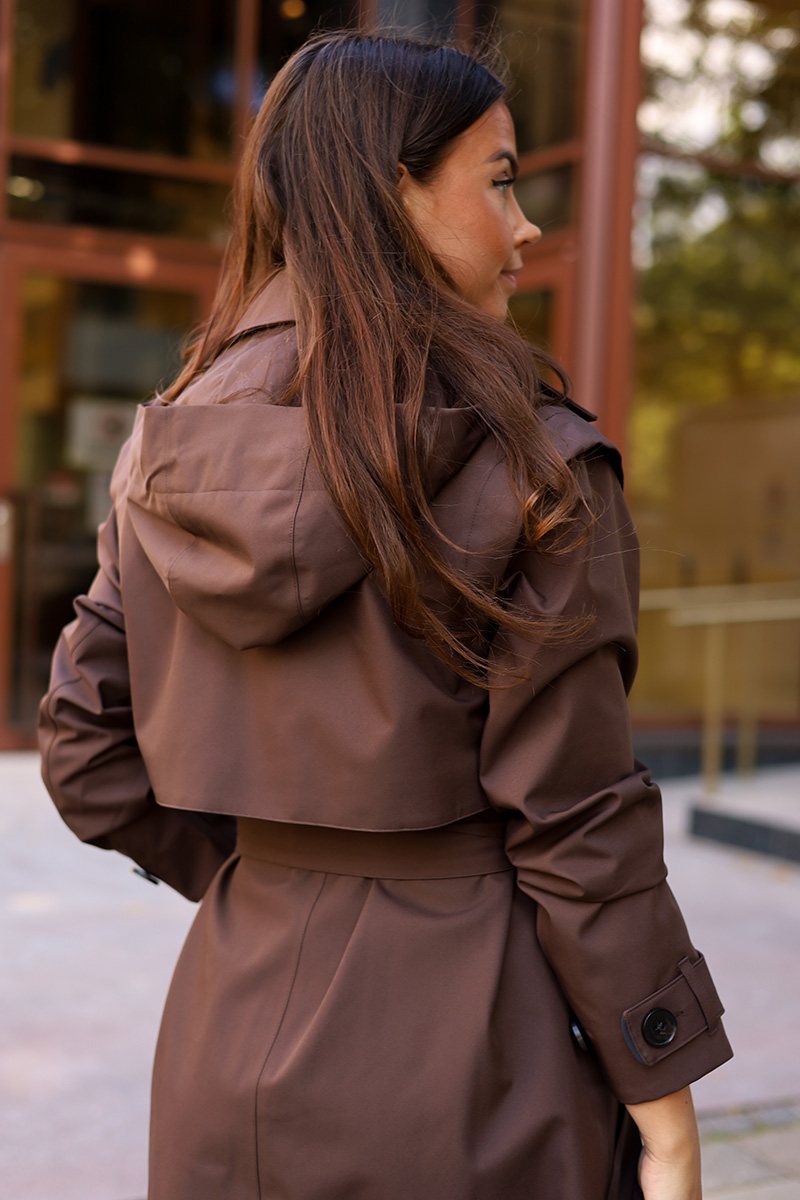 Regndråpe Trench Coat Brown - Bilde 6