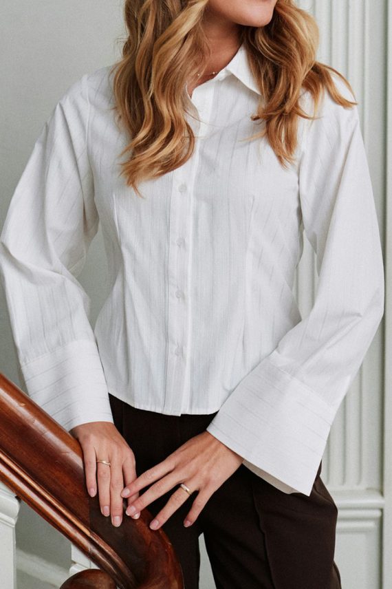 Rosa Solid Shirt White