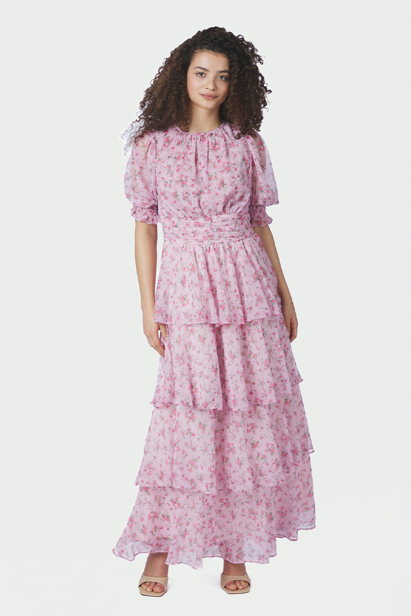 Sable Meadow Printed Dress Light Pink - Bilde 2