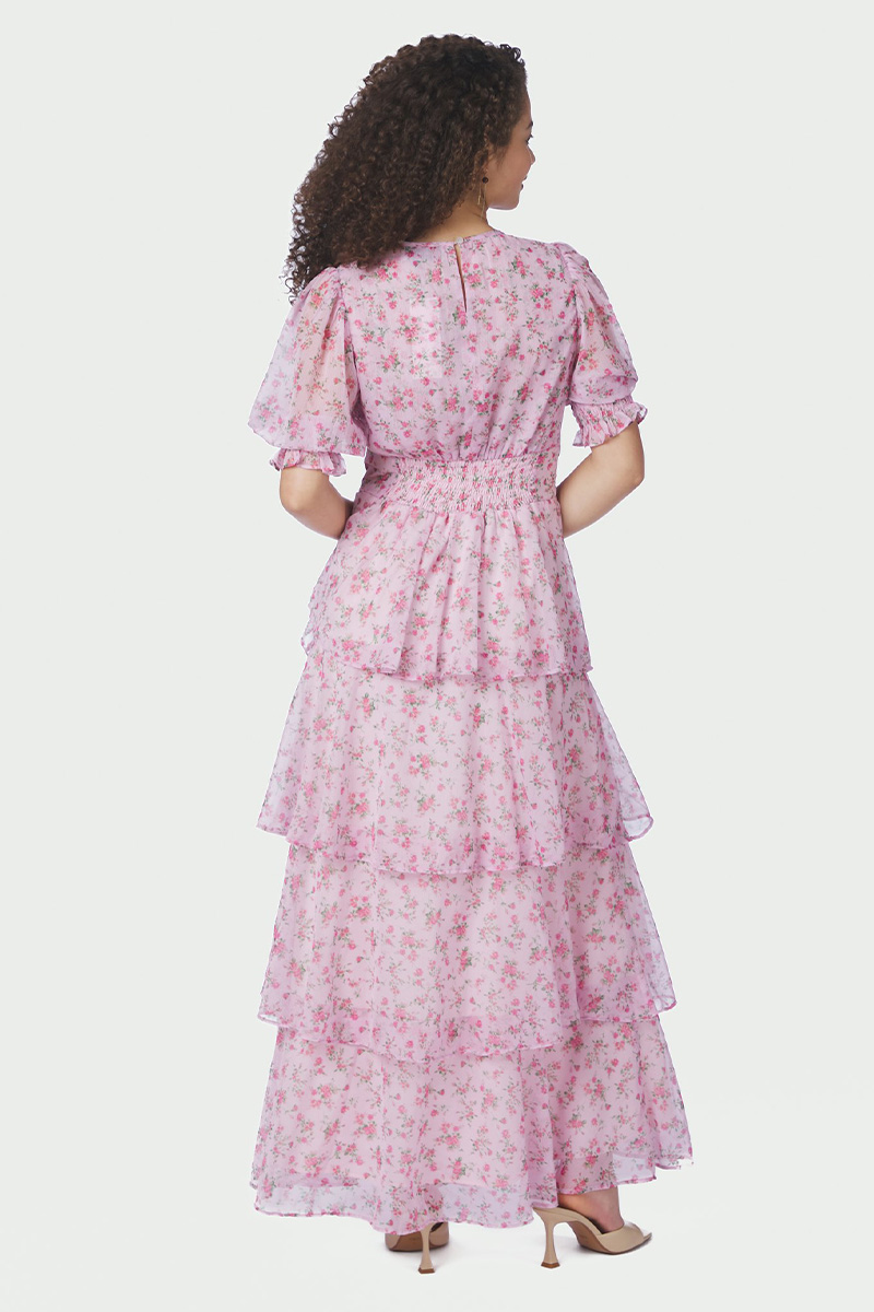Sable Meadow Printed Dress Light Pink - Bilde 3