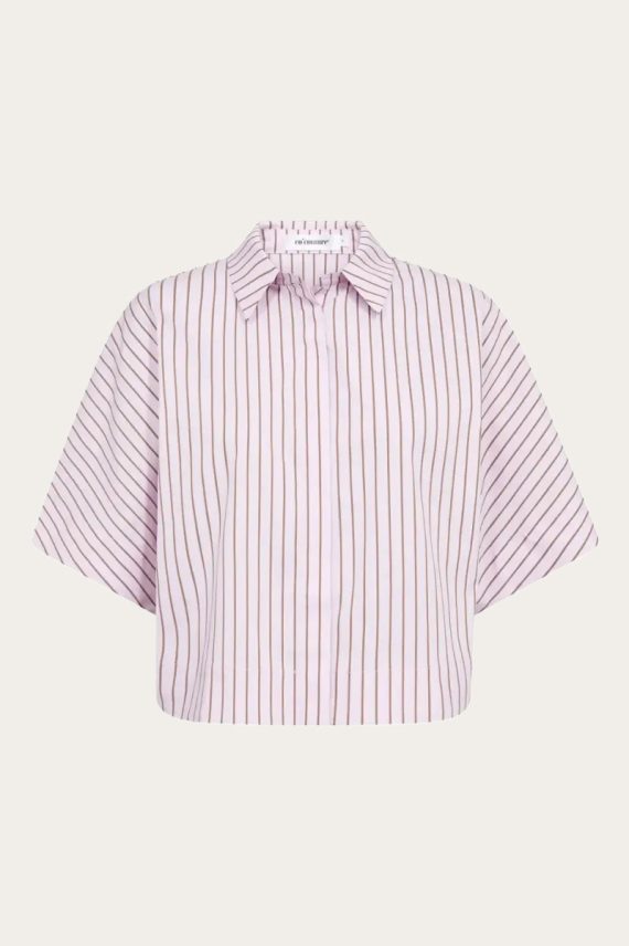 Sigrid Stripe SS Shirt Rosebloom