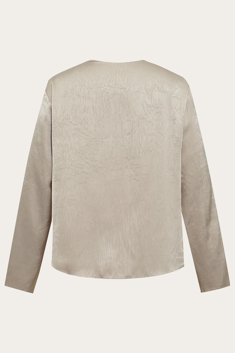 Sinda Drape Blouse Champagne - Bilde 2