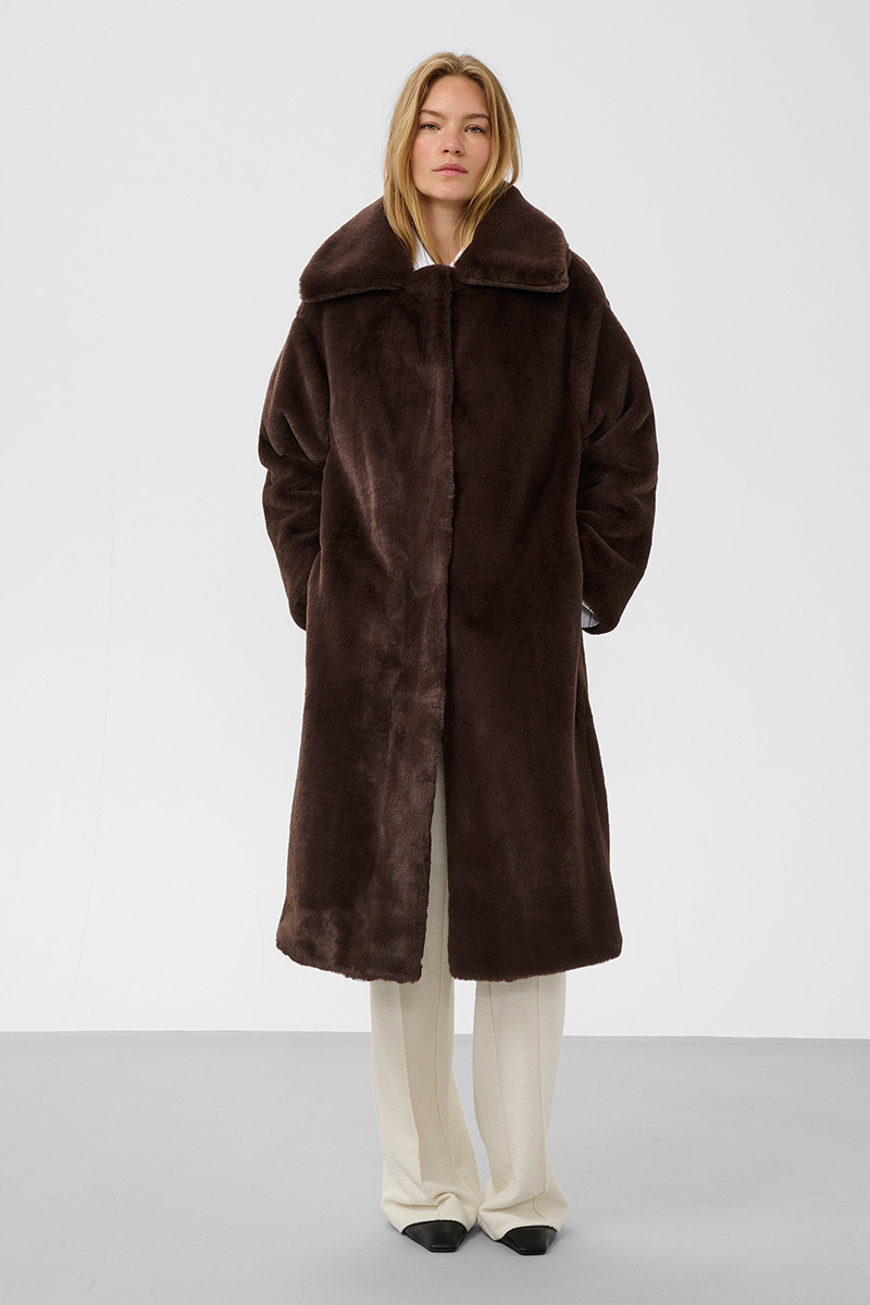 SLEstacia Coat Chocolate - Bilde 3