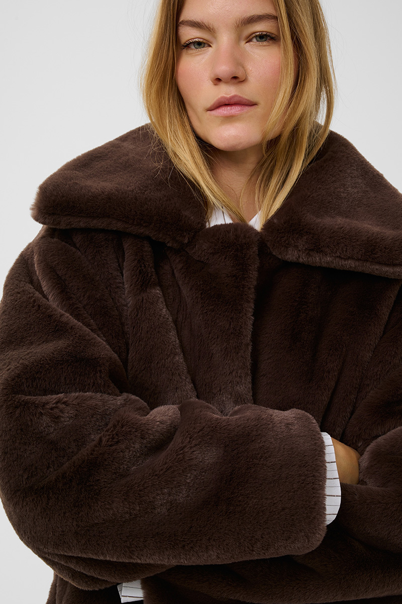 SLEstacia Coat Chocolate - Bilde 5