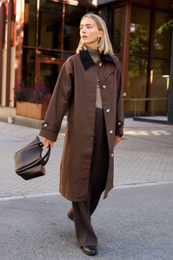 SLJennah Cade Coat Chocolate Brown