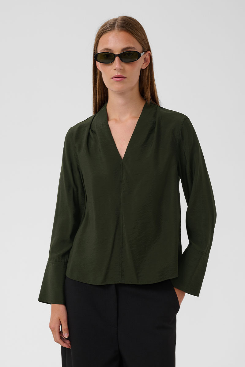 SLLeodora Merapi V-Neck Blouse Rosin