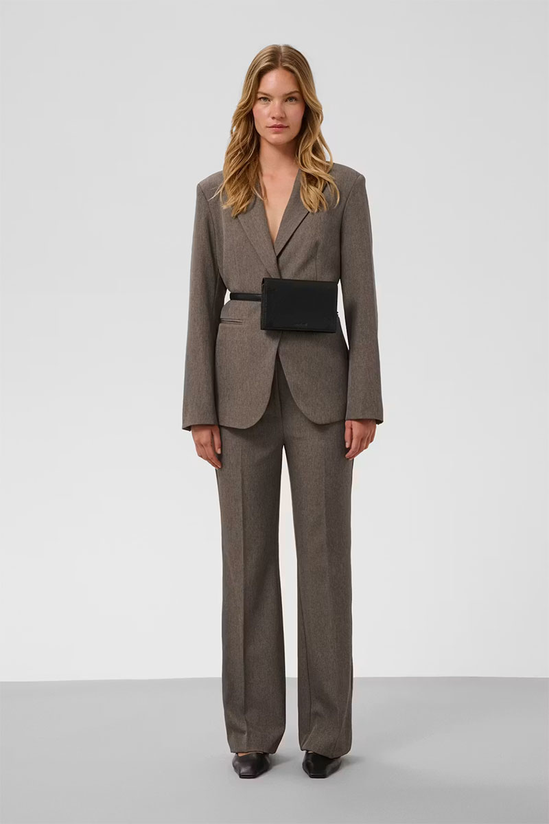 SLLilu Corinne Pants Walnut Melange - Bilde 2