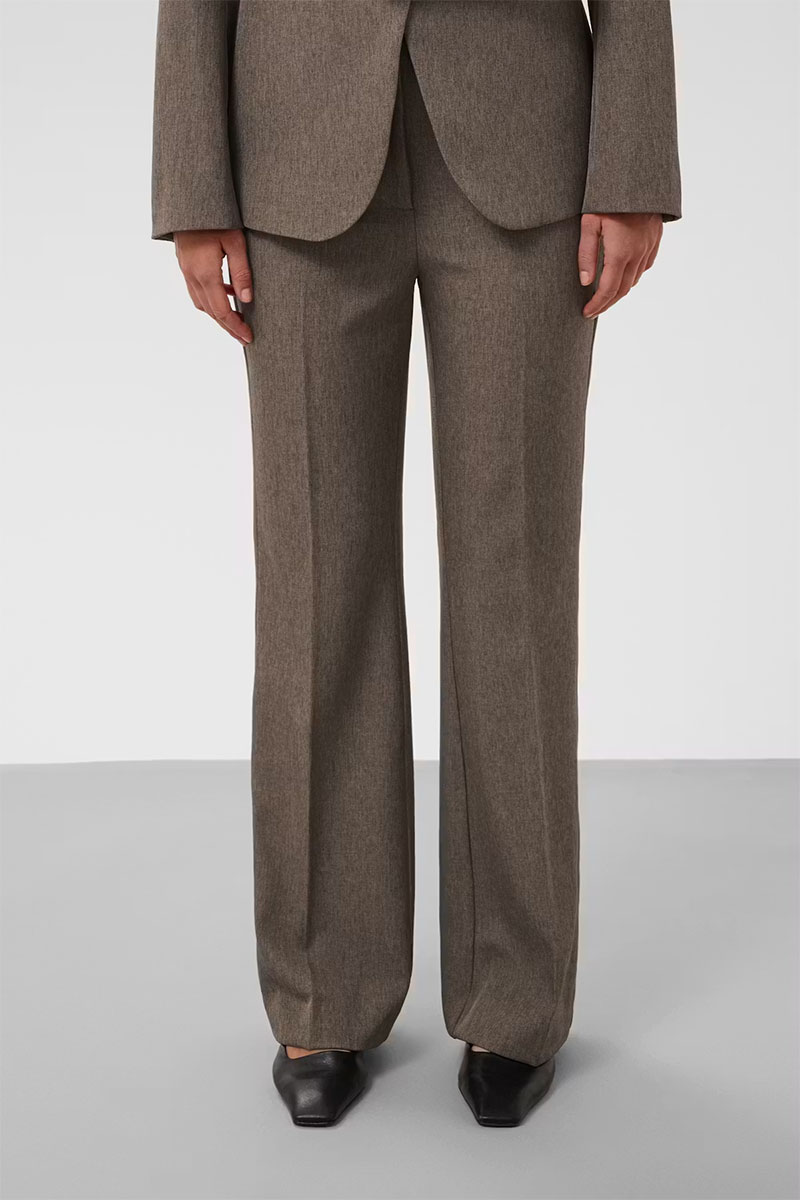 SLLilu Corinne Pants Walnut Melange