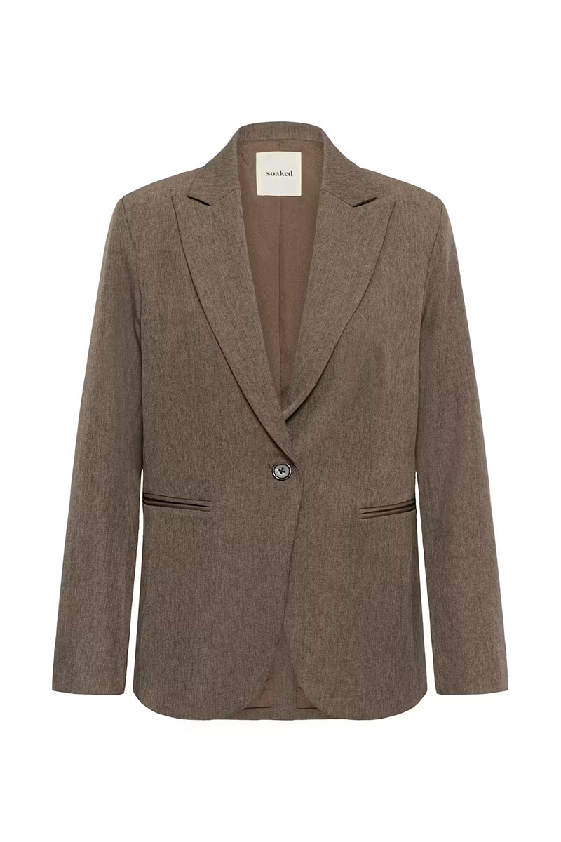 SLLilu Corinne Short Blazer Walnut - Bilde 3