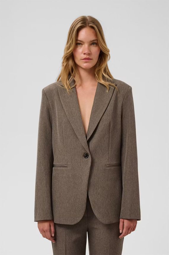 SLLilu Corinne Short Blazer Walnut