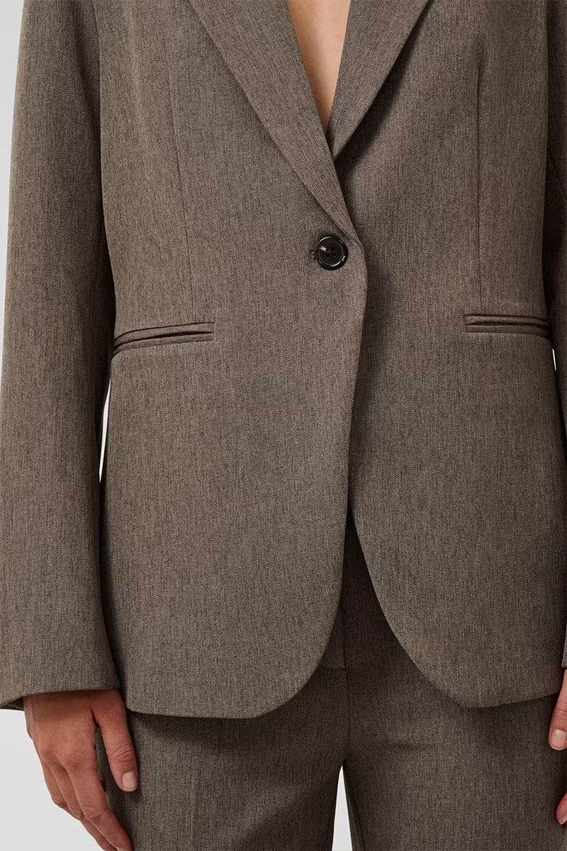 SLLilu Corinne Short Blazer Walnut - Bilde 2