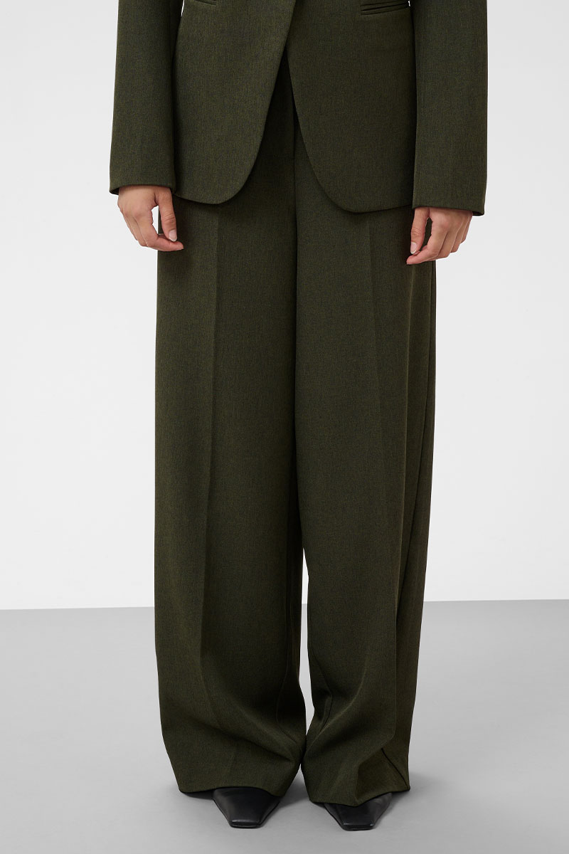SLLilu Corinne Wide Long Pants Rosin Melange